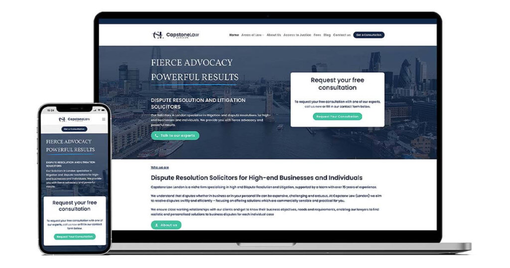 Capstone Law London - New Website Launch